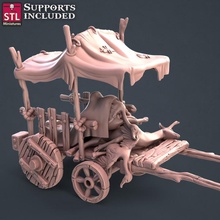 açougueiro carrinho decoração fantasia jogos guerra adereços tampo mesa Masmorras Dragões 3d print model - Mito3D