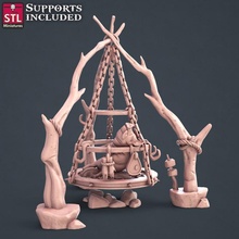 butcher smokehouse fantasy wargames props tabletop dungeons&dragons npc 3d print model - Mito3D