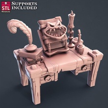 magicien Ténèbres bureau décoration fantaisie jeux guerre accessoires table donjons dragon 3d print model - Mito3D