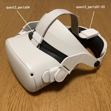óculo quest2 cabeza banda adaptador aureola Correa 3d print model - Mito3D