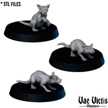 rats animal fantasy rpg tabletop pets creatures dnd prison sewer 3d print model - Mito3D