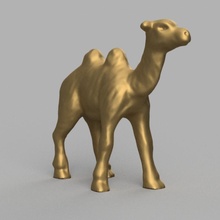 chameaux animal désert soleil chameau 3d print model - Mito3D