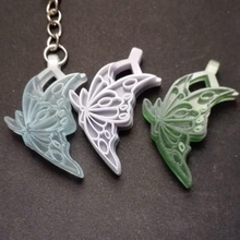 pendentif papillon borboleta pingente loja arte joalheria porte clef bijuterias key ring 3d print model - Mito3D
