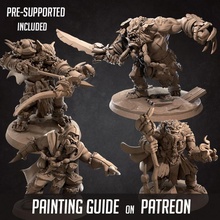 épouvantail pack boutique bête patron créature ensemble chasseur assassin jeu plateau table Patreon coquin chaman moissonneur goblinoïde raid 3d print model - Mito3D