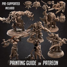 december 2020 release - bugbear band store barbarian beast boss creature hunter boardgame tabletop patreon amazon d&d rogue pinup reaver goblinoid assets raid 3d print model - Mito3D