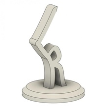logo lens yarıçap küçük madeni para harfler ayakta durmak Rylan 3d print model - Mito3D