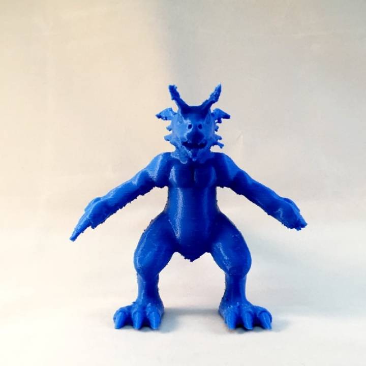 growlmon - digimon fan art series digitalmonsters 3D print model - Mito3D