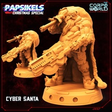 cyber santa christmas miniature special cyborg clause 3d print model - Mito3D