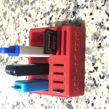caixa USB cartão sd micro Utilitário schedasd 3d print model - Mito3D
