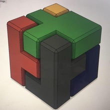 Puzzle Würfel Spielzeug 3d print model - Mito3D
