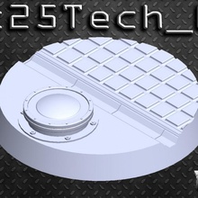 sc25tech game mini miniature tabletop wargame futur bases 25mm industriel 3d print model - Mito3D