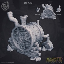 sewers portal pre-supported store city fantasy terrain dungeon pieces dnd bits dimension scatter ratmen thamarya 3d print model - Mito3D