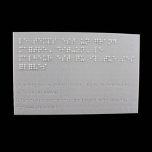 berlioz braille sample - 3d print education 3d print model - Mito3D