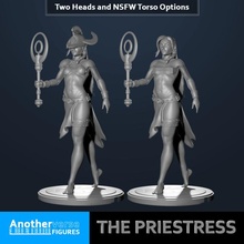 sacerdotessa femmina figura guerriero amazon 3d print model - Mito3D