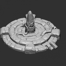 ritual stone rock magic cyristal 3d print model - Mito3D