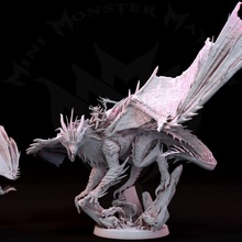 infernal dragon demon fantasy flaming gaming rpg evil tabletop rider dnd 3d print model - Mito3D