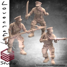 nautilus sailors pack - lovecraft crew collection miniatures jules verne 3d print model - Mito3D