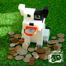 dog coin bank piggy 3d print model - Mito3D