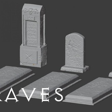 tumbas para juegos rol 3d print model - Mito3D