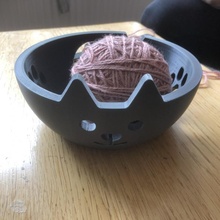 kitty kat wool bowl knitting 3d print model - Mito3D