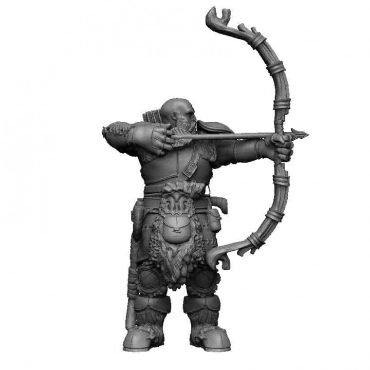 goliath ranger free archer dragons dungeons miniature bow tabletop dnd 3D print model - Mito3D