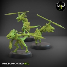 nova raptor impostato giocattoli Giochi fantasia lucertola miniatura gioco guerra uomini 3d print model - Mito3D