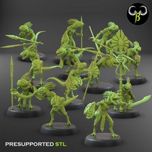 nova rapace équipe jouets Jeux fantaisie lézard miniature jeu guerre hommes lézards 3d print model - Mito3D