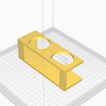 diş macunu Kulp destek duvara monte sondaj 3d print model - Mito3D