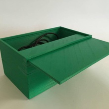scatola immagazzinaggio coperchio scorrevole giardino box contenitore archiviazione 3d print model - Mito3D