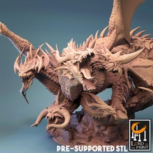 tiamat boutique dragon dnd 5heads 3d print model - Mito3D