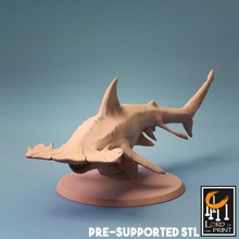 hammerhead shark store creature fish monster hammer dnd 3d print model - Mito3D