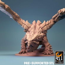 cobre Dragão loja criatura monstro bronze dnd metálico 3d print model - Mito3D