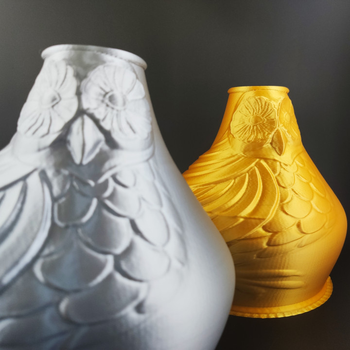 vase hibou animal fleur maison foret hiboux 3D print model - Mito3D