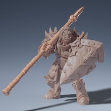 Frostmetall Clan Speer Metall modular Ork Schädel Oger Frost robust Handwerker Gilde 3d print model - Mito3D