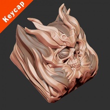 keycap - ester key custom mechanical keyboard store art fantasy skull 3d print model - Mito3D