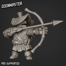 turtle archer 3 store arrow dragons dungeons mini ninja wargaming miniature bow samurai dnd pathfinder tortle sewer 3d print model - Mito3D