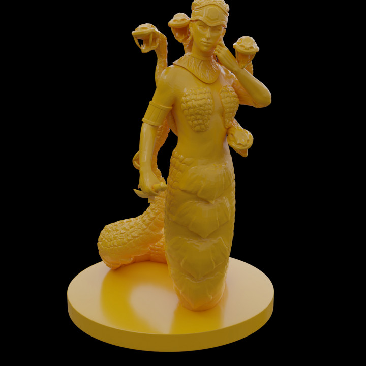 Meduse Spielzeuge Spiele Dämon weiblich griechisch Mythologie Stein Frau Schlange böse Dolch Ungeheuerlichkeit 3D print model - Mito3D