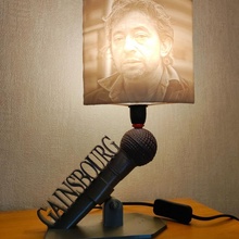 lampe sarja Ginsbourg luz micro cantar chanteur 3d print model - Mito3D