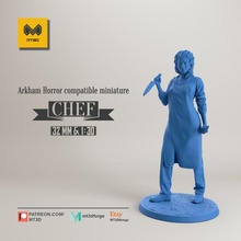 chef - arkham horror compatible toys & games miniatures arkhamhorror miuniature 3d print model - Mito3D