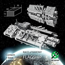 flagship baronat toys & games miniatures space spaceship 3dprint boardgames tabletop starcraft spacecraft board stellar ti4 ci-fi 3d print model - Mito3D