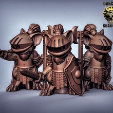 mousle knights pre supported toys & games fantasy fighter knight rpg mouse dungeonsanddragons dnd pathfinder tabletopgames mouseguard humblewood mousling 3d print model - Mito3D