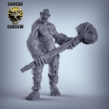 giant hammer pre supported toys & games fantasy rpg warhammer dungeonsanddragons hill dnd pathfinder tabletopgames hillgiant aos gargant ageofsigram 3d print model - Mito3D