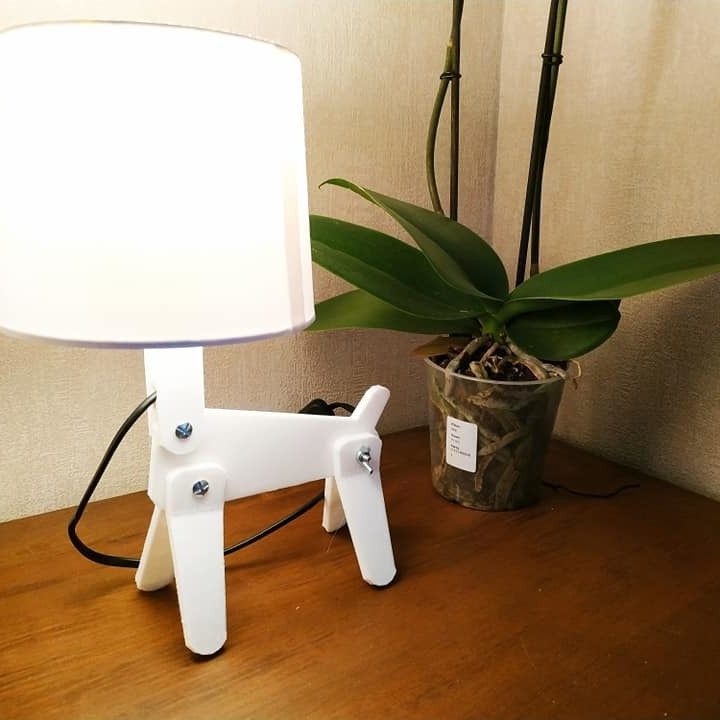 dog lamp & garden animal house light lampe 3D print model - Mito3D