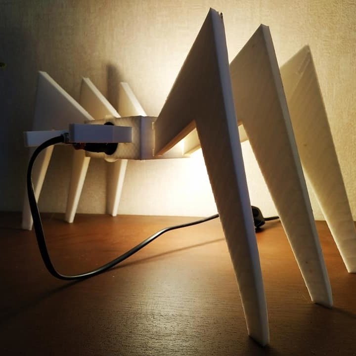 spider lamp & garden led light lampe ampoule 3D print model - Mito3D