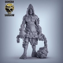 giant flail pre supported toys & games fantasy rpg warhammer dungeonsanddragons dnd pathfinder tabletopgames ageofsigmar aos gargant ginat 3d print model - Mito3D