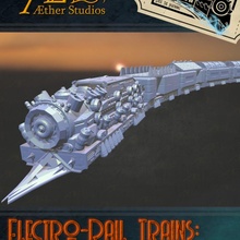 elettro rotaia treni vero fonderia giocattoli Giochi motore terreno scifi carico ferrovia Ferrovia openlock binari locomotive morso drago etere dragonlock dungeonlock aetherstudios trainmodels vagoni passeggeri 3d print model - Mito3D