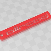 keychain allroad audi anh nger schlussel 3d print model - Mito3D