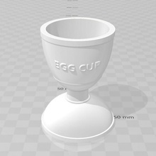 semplice uovo tazza 3d print model - Mito3D