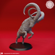 géant chèvre table miniature animal créature jeu monstre RAM jouer rôle dnd éclaireur aos ttrpg 3d print model - Mito3D