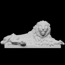 lion sculpture sch nbrunn palace scan animal vienna 3dprintable austria stonelion 3d print model - Mito3D